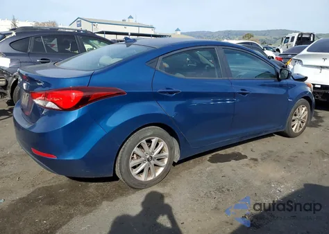2015 Hyundai Elantra Se из США, поврежденный, VIN KMHDH4AE7FU348404